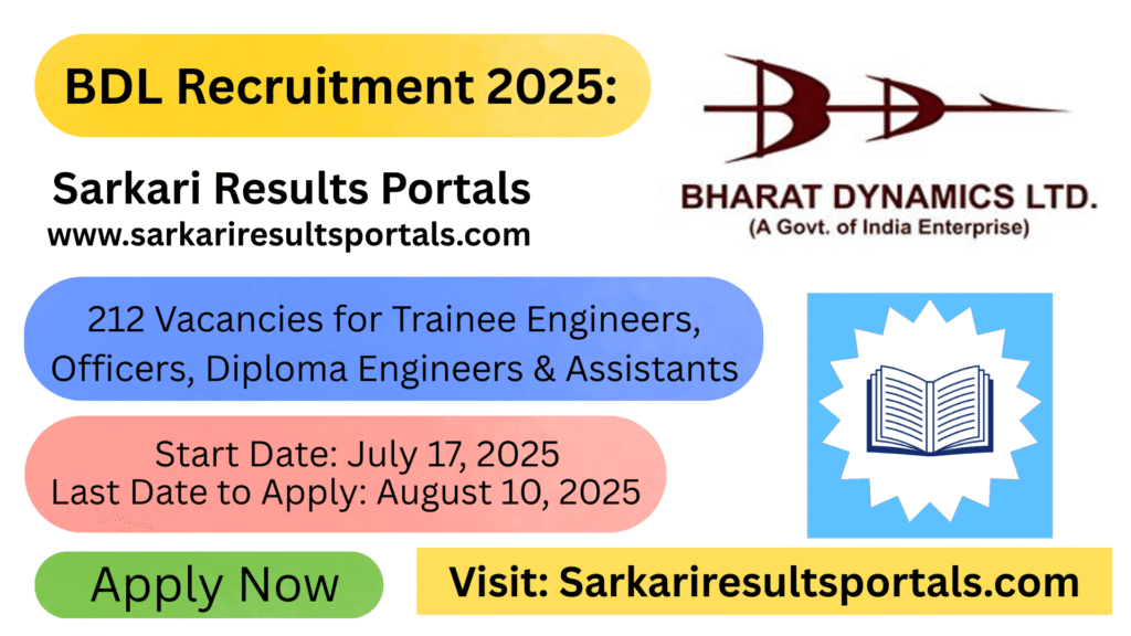 BDL Recruitment 2025