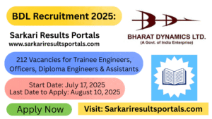 BDL Recruitment 2025