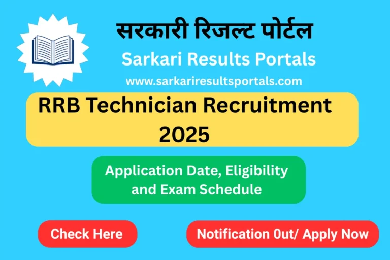 RRB Technician Recruitment 2025—Apply Online for 6238 Posts